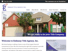 Tablet Screenshot of embassytitle.com